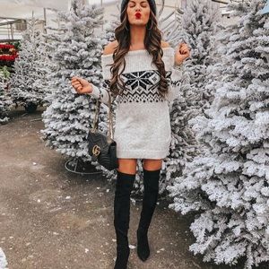 BNWT Abercrombie Fair Isle Sweater Dress Small